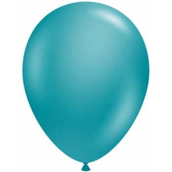 Picture of 11" METALLIC TEAL LATEX BALLOONS - TUFTEK