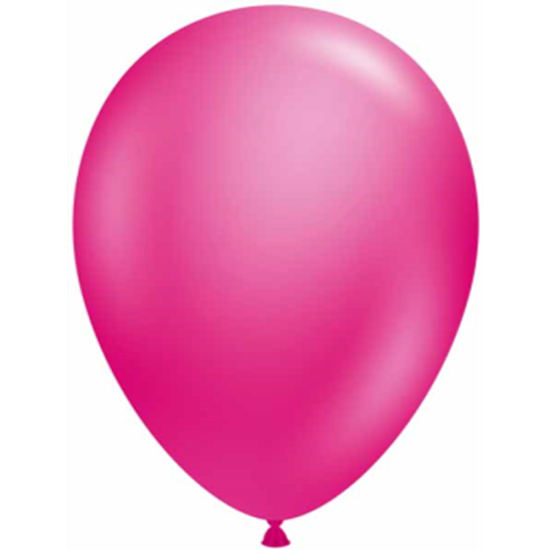 Image sur 11" METALLIC FUCHSIA LATEX BALLOONS - TUFTEK