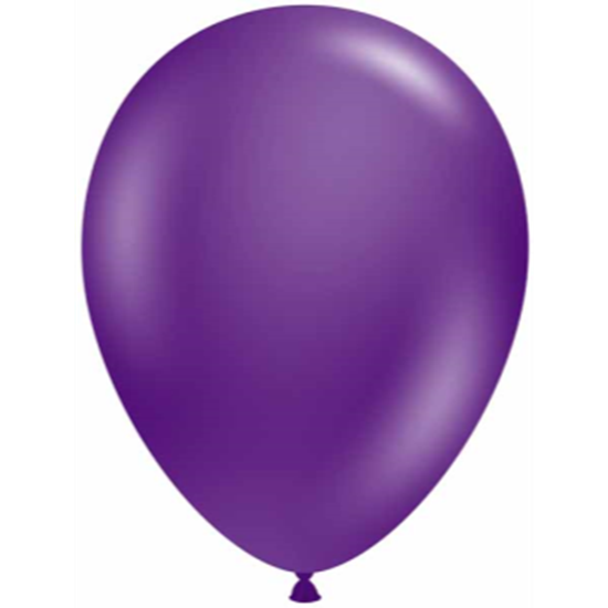 Picture of 11" CRYSTAL PURPLE LATEX BALLOONS - TUFTEK