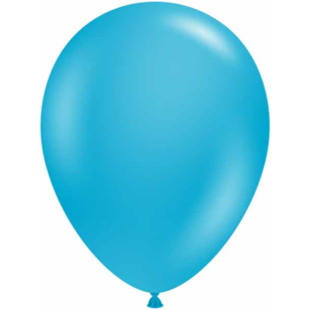 Image de 5" TURQUOISE LATEX BALLOONS - TUFTEK