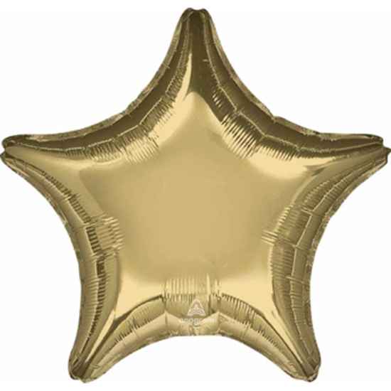 Image sur 18" FOIL - WHITE GOLD STAR 