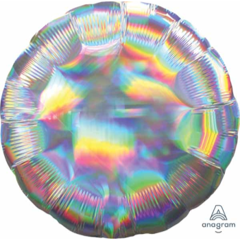 Picture of 18" FOIL - IRIDESCENT SILVER ROUND