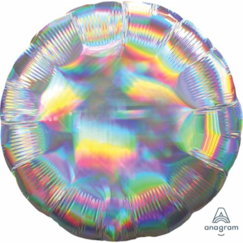 Image de 18" FOIL - IRIDESCENT SILVER ROUND