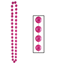 Picture of JUMBO PARTY BEADS 1/PKG - PINK