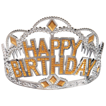 Image de WEARABLES - GOLD/SILVER BIRTHDAY TIARA