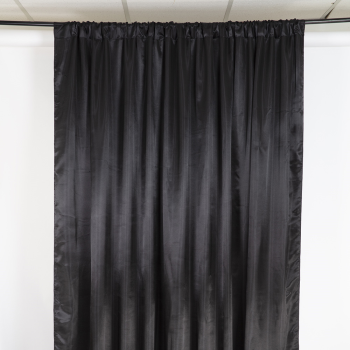 Image de 10' x 10' SATIN BACKDROP CURTAIN - BLACK