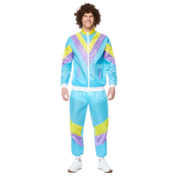 Image de 80's TRACK SUIT 2PC - TURQUIOSE - ADULT LARGE
