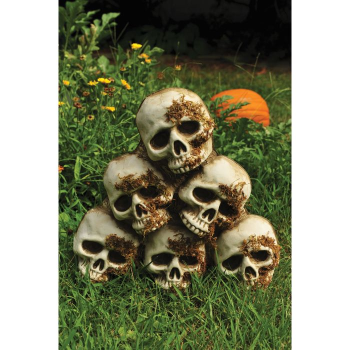 Picture of 18" PILE OF SKULLS DECORATION