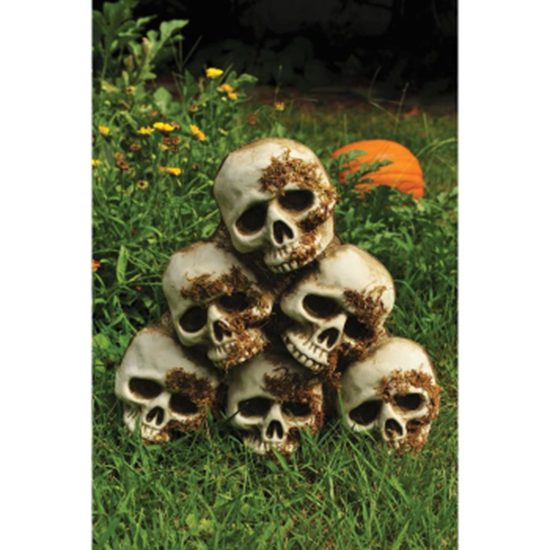 Image sur 18" PILE OF SKULLS DECORATION