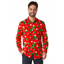 Picture of WEARABLES - CHRISTMAS TREE RED MEN'S SHIRT - MEDIUM