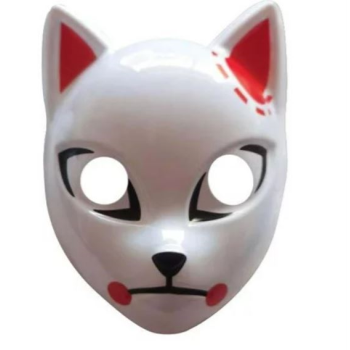 Image de ANIME - ADULT RED EAR ANIME "INSPIRED BY CAT SLAYER" MASK