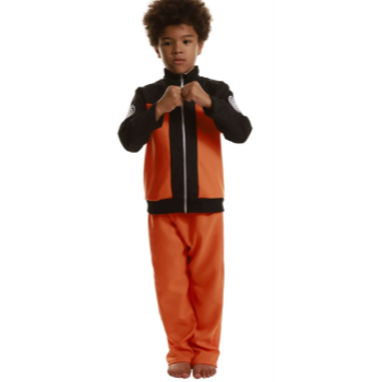 Picture of ANIME - KIDS ORANGE NINJA ROBE COSTUME - MEDIUM