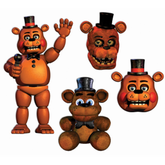 Picture of FIVE NIGHTS AT FREDDY - CUTOUTS 4/PKG