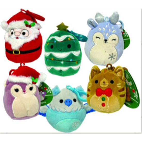 Image sur SQUISHMALLOW - 3.5'' CLIPS - ASSORTMENTS - XMAS