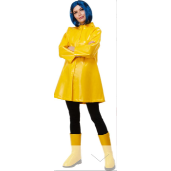 Picture of Coraline Adult Rain Coat Costume - Small