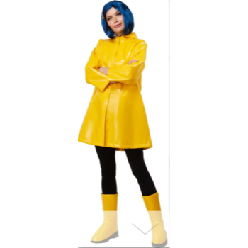 Picture of Coraline Adult Rain Coat Costume - Medium