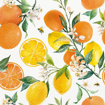 Picture of LEMONS & ORANGES - LUNCHEON NAPKINS