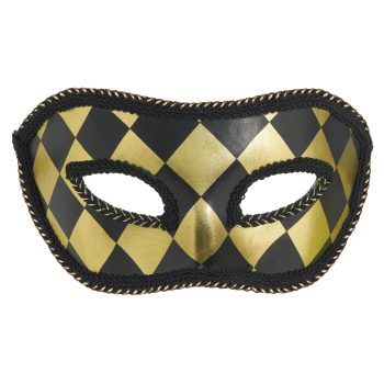 Image de MASK - HARLEQUIN BLACK AND GOLD MASK