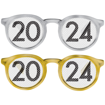Picture of WEARABLES - 2024 Printed Plastic Glasses - Gold Silver