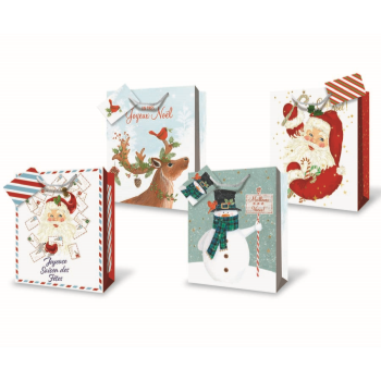 Picture of CHRISTMAS LARGE FRENCH GIFT BAG ASSORTED