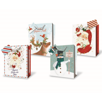 Image de CHRISTMAS LARGE FRENCH GIFT BAG ASSORTED