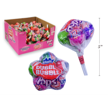 Image de 1 PACK DOUBLE BUBBLE BUNCH POPS CANDY