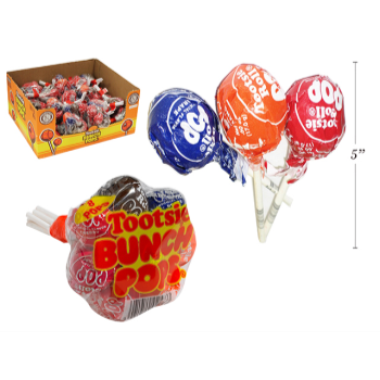 Picture of 1 PACK TOOTSIE ROLL BUNCH POPS CANDY