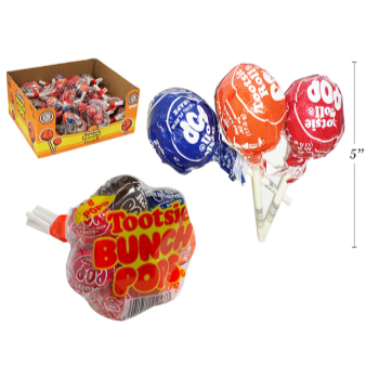 Image de 1 PACK TOOTSIE ROLL BUNCH POPS CANDY