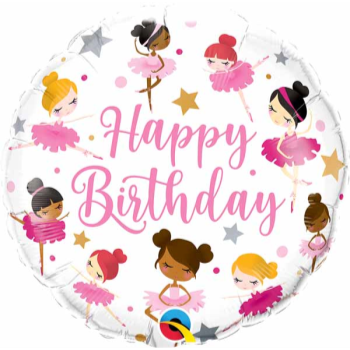 Image de 18" FOIL - BIRTHDAY BALLERINAS