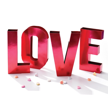 Image de DECOR - L-O-V-E Foil Centerpiece