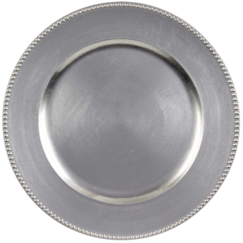 Image de SERVING WARE - ROUND CHARGER PLATES - SILVER
