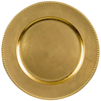 Picture of SERVING WARE - ROUND CHARGER PLATES - GOLD