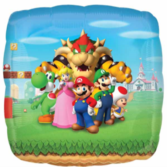 Picture of SUPER MARIO SUPER SHAPE - SQUARE 33"