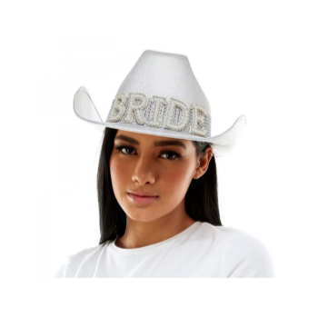 Image de HAT - Bride White Gem Cowboy Hat