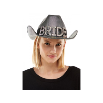 Image de HAT - Bride Silver Gem Cowboy Hat