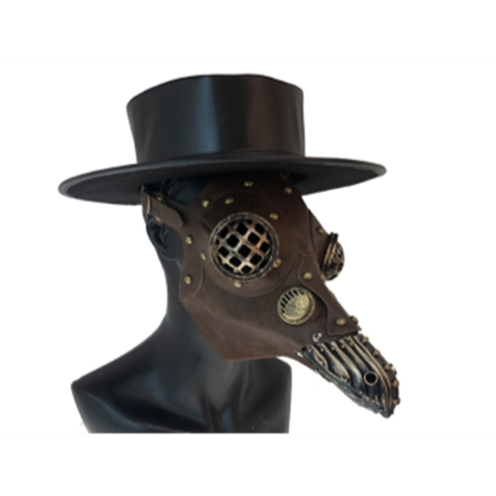 Image sur MASK - PLAGUE MASK - BROWN w/METAL BEAK