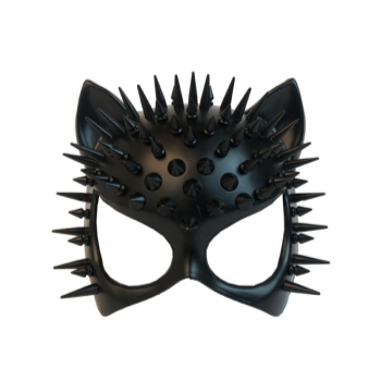 Picture of MASK - BLACK CAT MASK WITH SPIKES