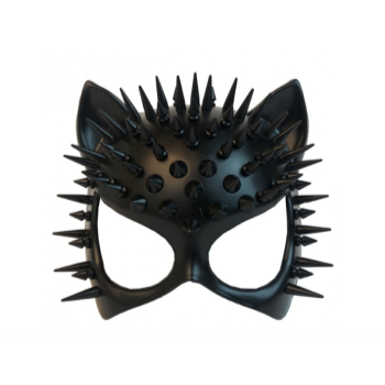 Image de MASK - BLACK CAT MASK WITH SPIKES