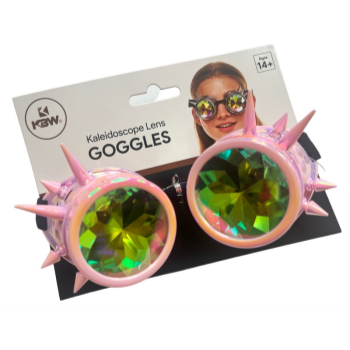 Image de GLASSES - Colorful Kaleidoscope Goggles - PINK