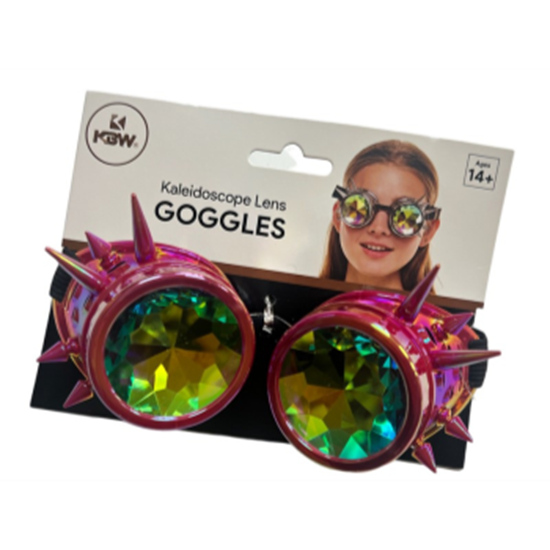 Image sur GLASSES - Colorful Kaleidoscope Goggles - HOT PINK 