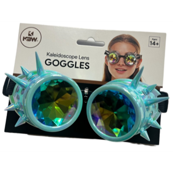 Image sur GLASSES - Colorful Kaleidoscope Goggles - AQUA