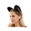 Picture of ANIMALS - Furry Cat Ears w/Bell - BLACK