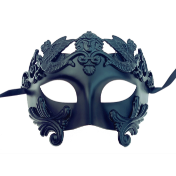 Image de ROMAN BLACK HALF MASK