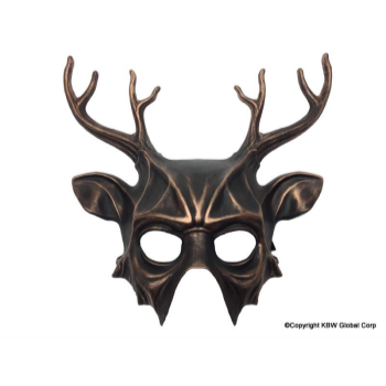 Picture of MASK - Bronze Demon w/Antlers Mask