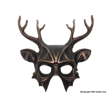 Image de MASK - Bronze Demon w/Antlers Mask