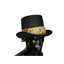 Image de HAT - Gold Groom Black Top Hat