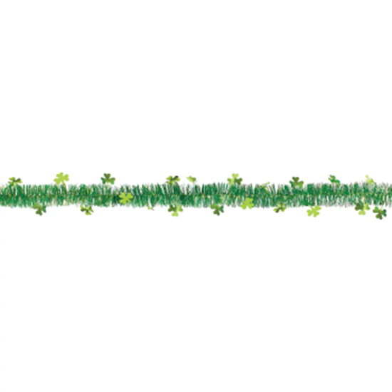 Picture of DECOR - St.Patrick's Day Shamrock Tinsel Garland