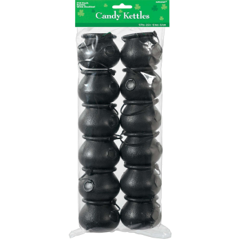 Picture of DECOR - Plastic Candy 2" Black Mini Kettles