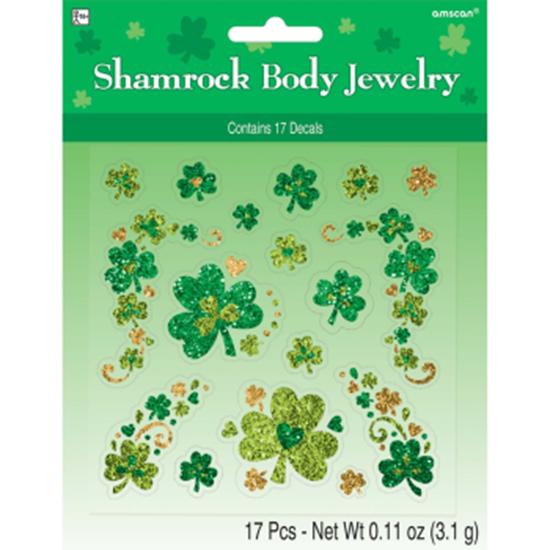 Image sur WEARABLES - Shamrock Glitter Body Jewelry