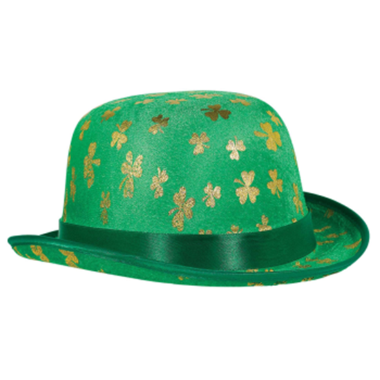 Image sur WEARABLES - St. Patrick's Day Gold Shamrock Derby Hat